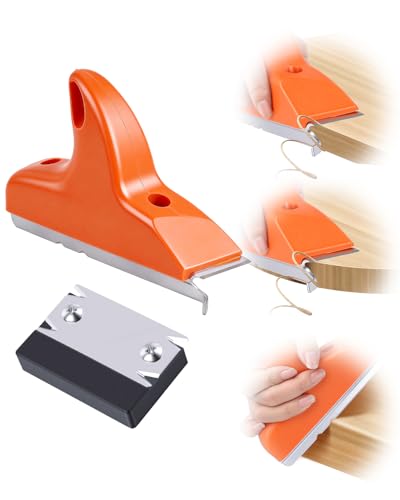 2PCS Edge Banding Trimmer, 3-in-1 Edge Banding Cutter with Sharp Stainless Steel Blades and Grip, Hand Planes Woodworking Trimmer Tools for Wood Veneer DIY PVC ABS on Straight Curved Chamfered Edges - image 9