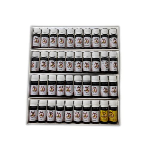 Healing Herbs 40 Bottles Kit 30Ml - All 38 Bach Flowers Plus 2 Rescue Remedy - Original Imported Bach Flower Remedies Prepared From The First Concentrate - White