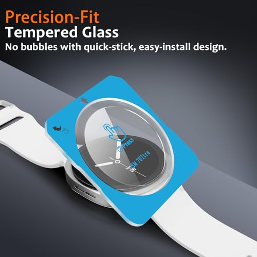 Coque Galaxy Watch 8 44mm en métal titane robuste de luxe