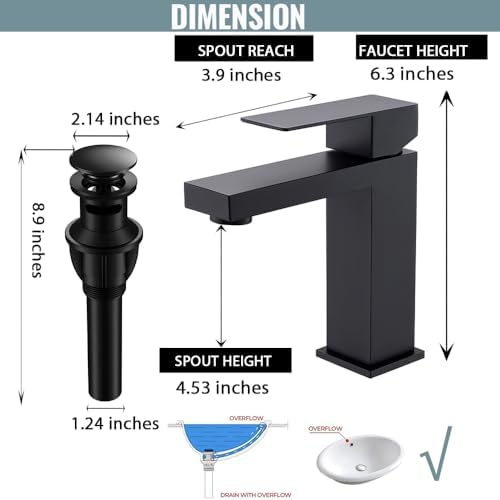 Upgrade Your Bathroom with Matte Black Faucet