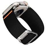 Suitisbest Sport Straps Compatible for Apple Watch Ultra 2 Straps 49mm 45mm 44mm 42mm for Men, Wide Stretchy Nylon Solo Loop Replacement Band for iWatch Ultra 2/Ultra Series 9 8 7 6 5 4 3 2 1 SE