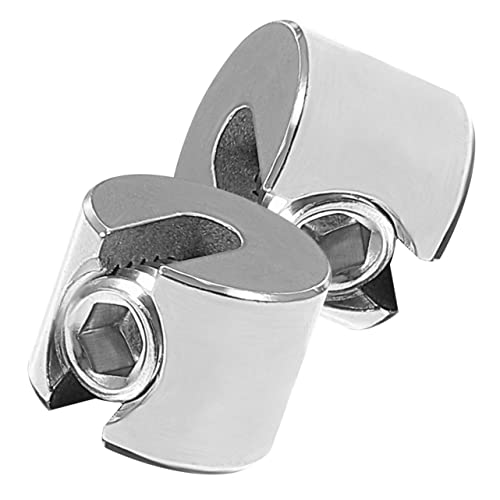 COSMEVIVI 2pcs Stainless Steel Cable Clamp for Wire Rope M4x2 Fastener Wire Fastener Acid and Alkali Resistance