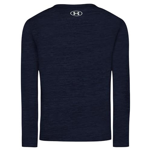 Image of Under Armour Boys' Long Sleeve Logo Graphic T-Shirt, Lightweight & Breathable, Relaxed Fit