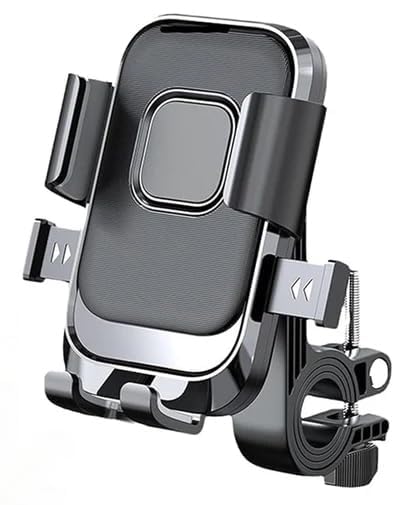 Chatterjee Electro Hub Universal Bike Mobile Phone Holder | Anti-Slip Grip, 360° Rotation, Shockproof Clamp Mount for Bicycle, Motorcycle & Scooter