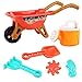 Tianbi Juguetes de Arena para Playa Juego de 6 Juguetes para Niños Juego de Juegos de Verano para Playa Y Agua Juego de Juguetes de Carretilla de Verano para Niños 3 4 5 Años