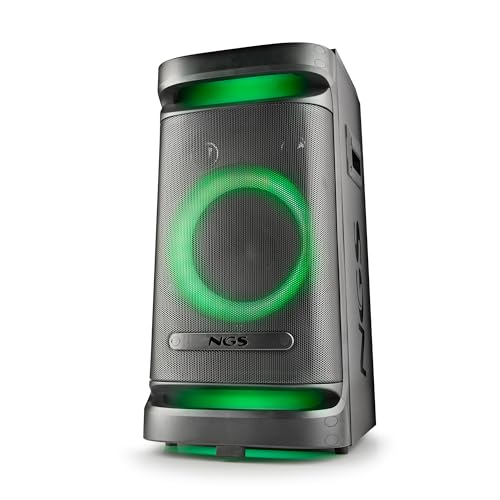 Ngs Wild Space 1 - Altoparlante Portatile 900W Bluetooth 5.3, Tws, Woofer Da 10”, Ricaricabile Luci Led Rgb, Doppio Microfono Ingresso Usb/Aux Ruote E Carrello Telecomando Funzione Xdrive Colore Nero - 7