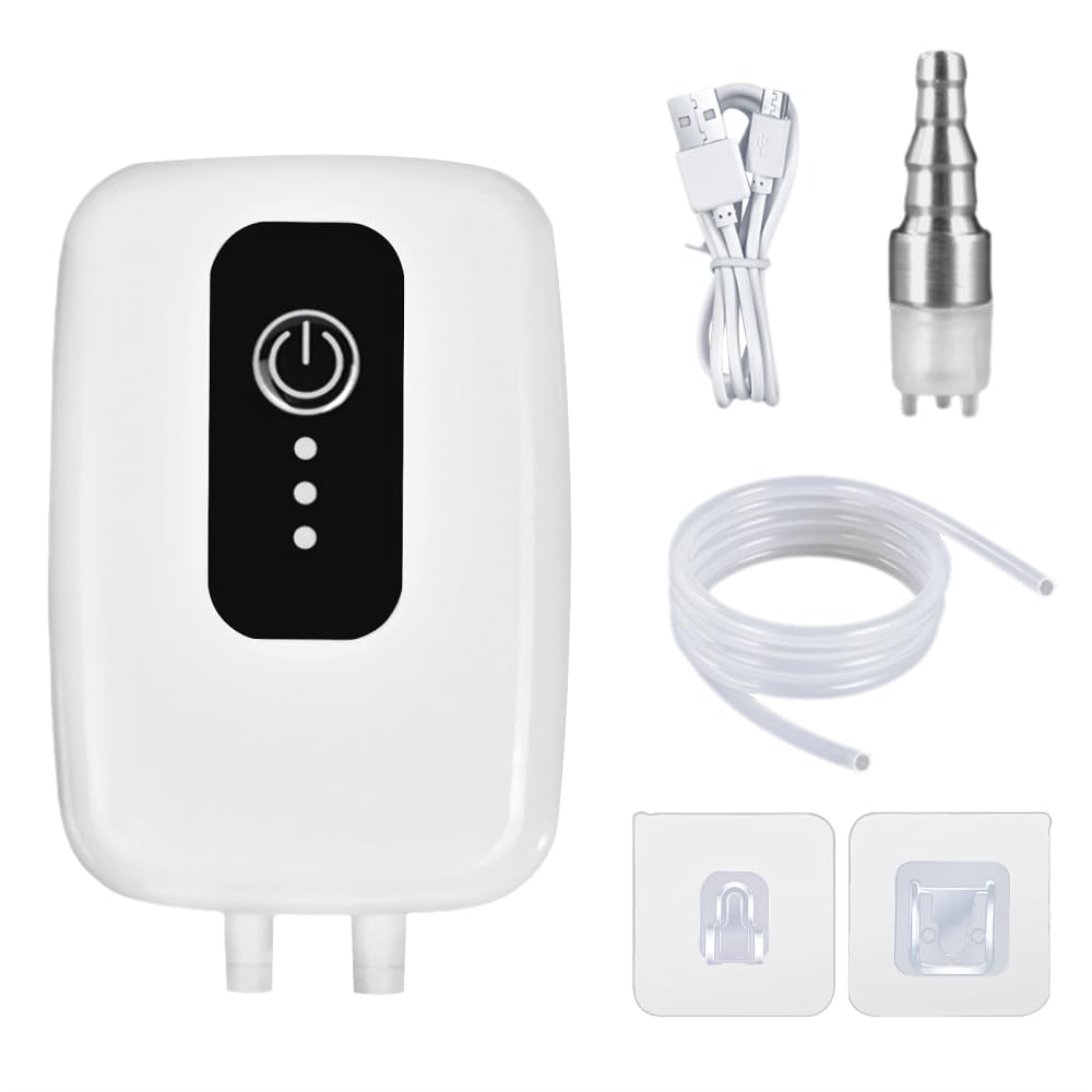 Dongker Yellow/White Usb Electric Auto Siphon Self Priming Pump,Wine Transfer Pump Kit Built-In 1200Mah Battery For Bottling Home Brew Wine Beer Beverages