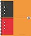 Produktbild INTERNATIONAL NOTEBOOK mit Spirale, A4+, 6 mm liniert, 80Blatt, grau/orange