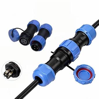 2 Pairs Industrial Waterproof Connector IP68 Circular Aviation 3PIN ...