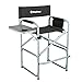 KingCamp Tall Director Chair Bar Height Steel Frame Collapsible with Side Table Cup Holder Side Storage Bag Footrest, Folding Portable, Supports 300 lbs
