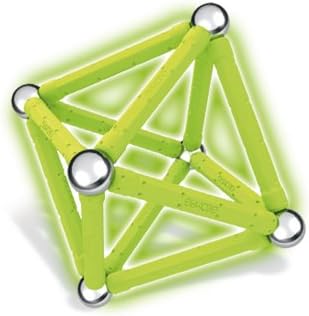 Miniatura 14 de Geomag - GLOW - Juego de construcción magnético de 30 piezas que brilla en la oscuridad, juguete de construcción STEM certificado, seguro para