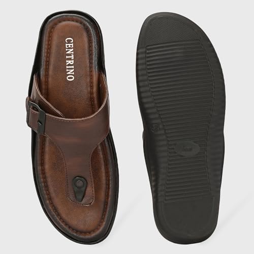 Image of Centrino Sandal for Men | Grip Insole for Stability | Modern Look with Straps | Comfortable Footwear (9775)