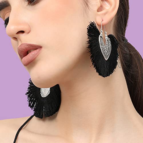 Image of SOHI Hoop Earring For Women and girls, Indo-western Earrings, Fashion Accessories, jewellery for women, Fancy earrings, artificial earrings for ladies