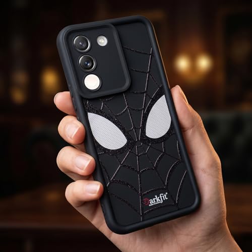 Image of DARKFIT Back Case Cover Compatible for Vivo Y200 | Silicone Case | Camera & Body Protection| Shock Proof | for Vivo Y200 | Color Black