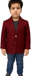 School Uniform maroon Blazer for Boys & Girls, Formal Unisex School Blazer, Comfortable, Durable & Smart Fit.3-4Y Price In India