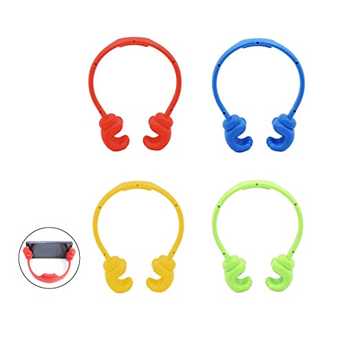 YLYDMY Daumen Hoch Handyhalter Tragbar Daumen Design Telefonständer Smartphone Halter Ständer für Schreibtisch Kunststoff Handyständer mit(4 Stück) Cover