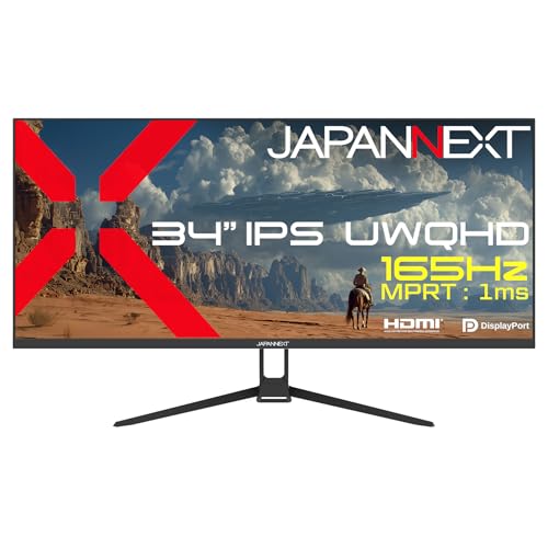 Amazon.co.jp: JAPANNEXT 34インチ IPSパネル搭載 165Hz/1ms(MPRT)対応