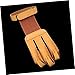 VANZACK 2pcs Outdoor Archery Hunting Fingers Gloves for Protection Wrist Belt Durable Cow Reinforced Tips Comfortable Fit for Archers and Brown