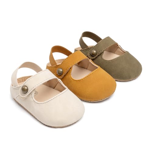 Image of KIDSUN Baby Boys Girls Sandals Adjustable Lightweight House Home Slippers Non Slip Newborn Prewalk First Walk Shoes