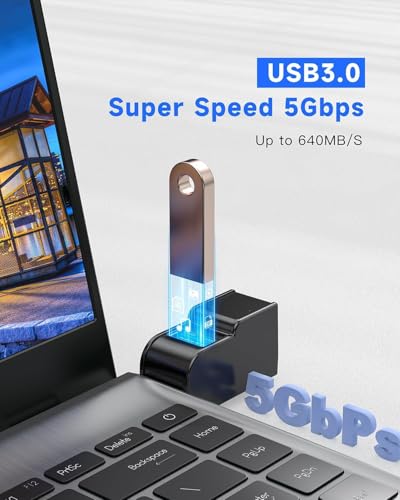 Image of 3 Ports USB Adapter, U.SB Hub with 3.0 and Double Adapter, Portable US.B Spl /tter 1 in 3 Out for Keyborad, Mobile Hard Disk, U Disk, Camera, Mouse etc Laptop Accessories (3 Ports USB)