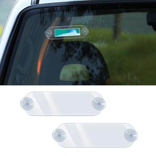 WINUERK 2PCS EZ Pass Holder, Transponder Holder, EZ Pass Strips with Adhesive and Strong Suction Cups, Toll Pass Windshield Mount Easy to Install and Remove, Universal for All Major Toll Passes (2PCS)