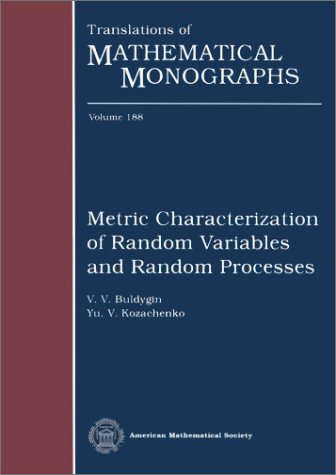 Amazon.com: Metric Characterization of Random Variables and Random ...