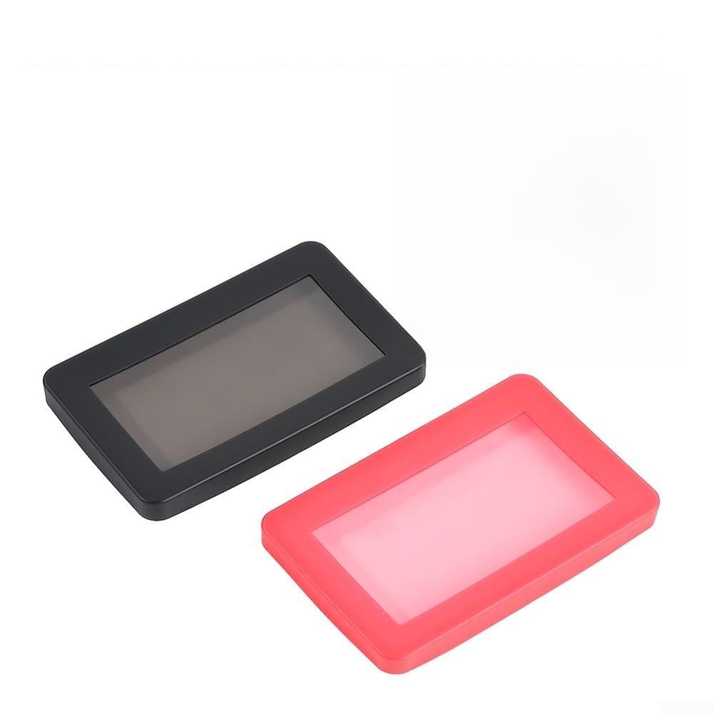Yhenlovtt H6C LCD Cover Silicone Dashboard Protector, Waterproof and Dustproof Screen Guard for Electric Scooter, Flexible Anti-Slip Console Skin for All Weather(Black)