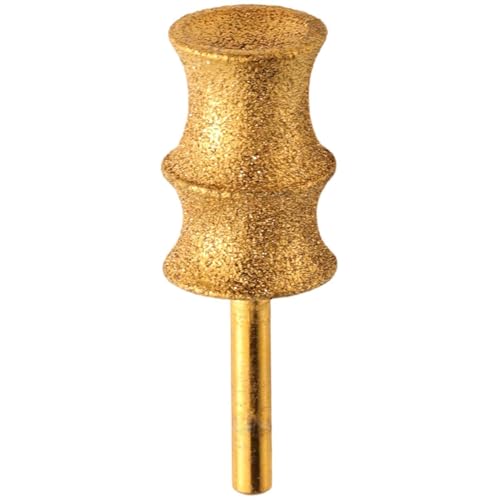 Image of Titanium-Coated Diamond Bit for Dremel Dog Nail Grinder 7760 7350 & More, Replacement Grinding Head, Painless Safe Trimming Attachment for Large Dogs Thick Nail Grooming Care (F-Expert Large)