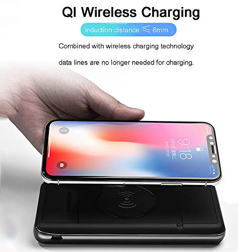 Power bank inalámbrico de 10000 mAh ideal para ver vídeos en el tren gracias a su soporte 3