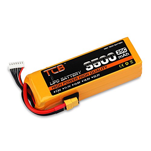 Amazon.com: 22.2V/6S 3500mAh 25C LiPo Battery XT60-plug