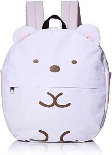 San-X Sumikko Gurashi Rucksack für Kinder, Kinder-Tagesrucksack für Schule, Wandern, 27 u00d7 24,5 u00d7 10 cm, Japan Import, Sumikko Gurashi Weißer Bär 119747