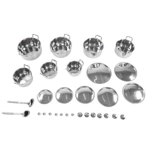 Taidda Juego de Baterías de Cocina Acero Inoxidable, Juego Olla y Sartén 6 Piezas con Base Multicapa para Todas Las Estufas Apto para Lavavajillas Distribución Uniforme Calor