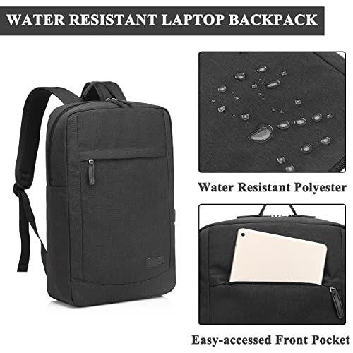 VASCHY 17 inch Laptop Backpack for Men with USB Port Lightweight Slim Business Backpack4