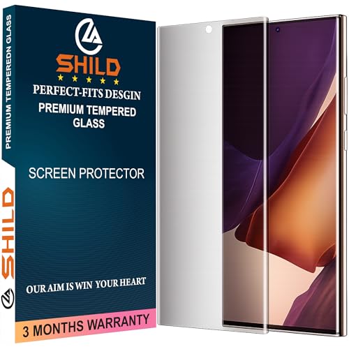 Image of Uyiton Privacy UV Tempered Glass for Samsung Note 20 Ultra (6.9 Inch) | Anti-Spy Curved Screen Protector | 9H Hardness | Ultrasonic Fingerprint Compatible | HD Clarity | Bubble Free UV Installation | Case Friendly