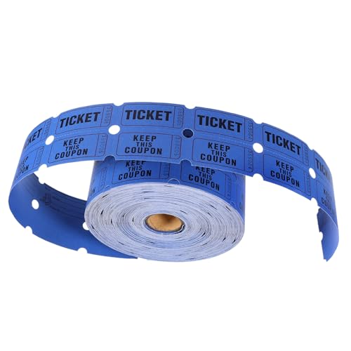 Tickets Tombola Bleu Perforés Rouleau Papier pour Événementiel et Loterie
