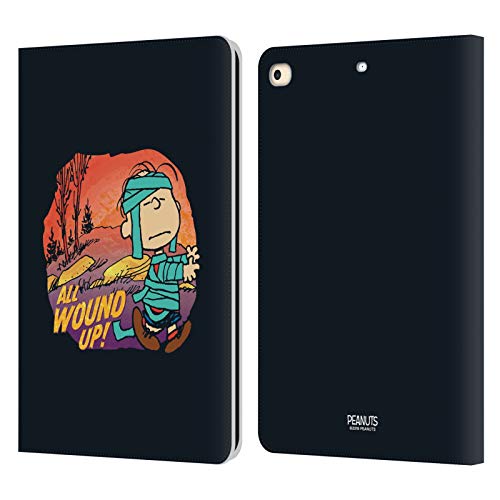 Coque iPad 9.7 2017 Peanuts Linus portefeuille cuir avec support pour tablette Apple