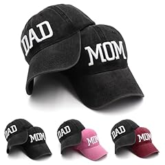 Black Dad Hat and Black Mom Hat