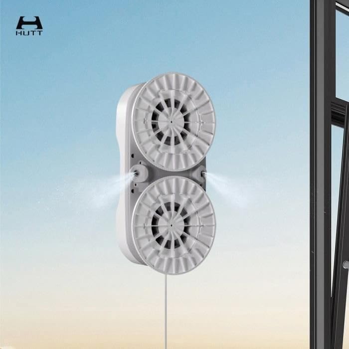Robot limpiacristales HUTT DDC56 - Robot limpiacristales con doble pulverizador de agua - Sistema de protecci?n