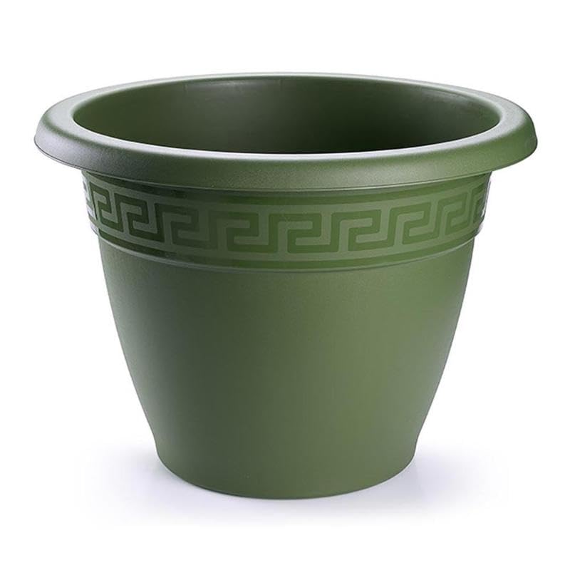 PlasticForte Maceta verde XL, tamaño 45 cm, diseño vibrante y refrescante, perfecta para plantas de interior y exterior, dimensiones: 48 x 48 x 40 cm