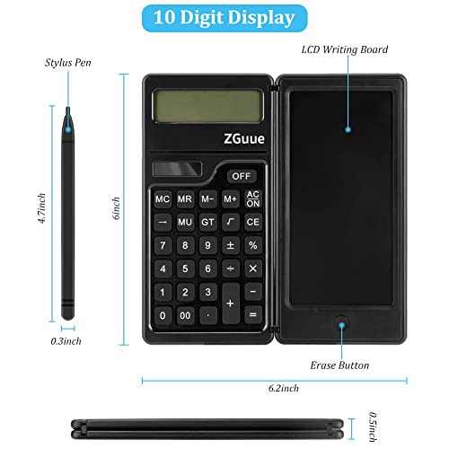 Doodle Pad Calculators,Kids Calculator, Calculator With Writing Tablet，Calculator Desktop,6 Lcd Writing Tabletcalculator12 Digit Display, Electronic Board Drawing/Memo Pads #TOP1