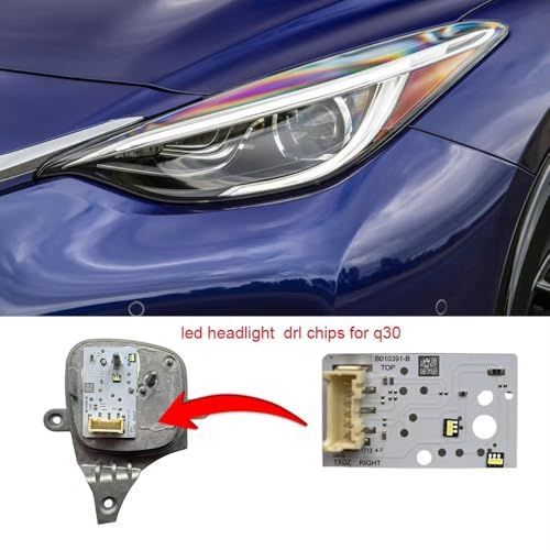 Module de commande DRL Infiniti QX30 2017-2019 puces blanches B010390-B B010391-B - 4