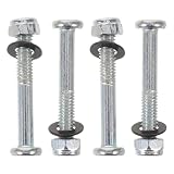 ibasenice 2 set di viti per la riparazione di poltrone reclinabili - Viti e dadi da 56 mm Kit di riparazione tessuto per esterni, patio, campeggio, relax - Componenti di ricambio per poggiagambe e