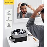 Vorspack Lightweight Travel Toiletry Bag - Water Resistant Travel Bag for Toiletries, Cosmetics, Accessories, Gifts for Men - Black - Image 2
