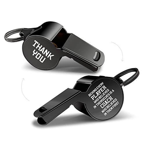 Sifflets avec cordon pour entraîneur et arbitre - Pack de 2 sifflets sportifs