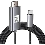 【4K対応】 HDMI Type-C to Hdmi ケーブル HDM I 変換ケー ブル USB Type-C 変換アダプター hdm i ケー ブル 3M スマホ テレビ ミラーリング AV 接続 ケーブル モニター ナイロン｜Mac-Book/i-Pad Pro/Air/mini/i-Phone15/16 Pro/Galaxy対応｜ 高速伝送 モニター延長ケーブル(3M)