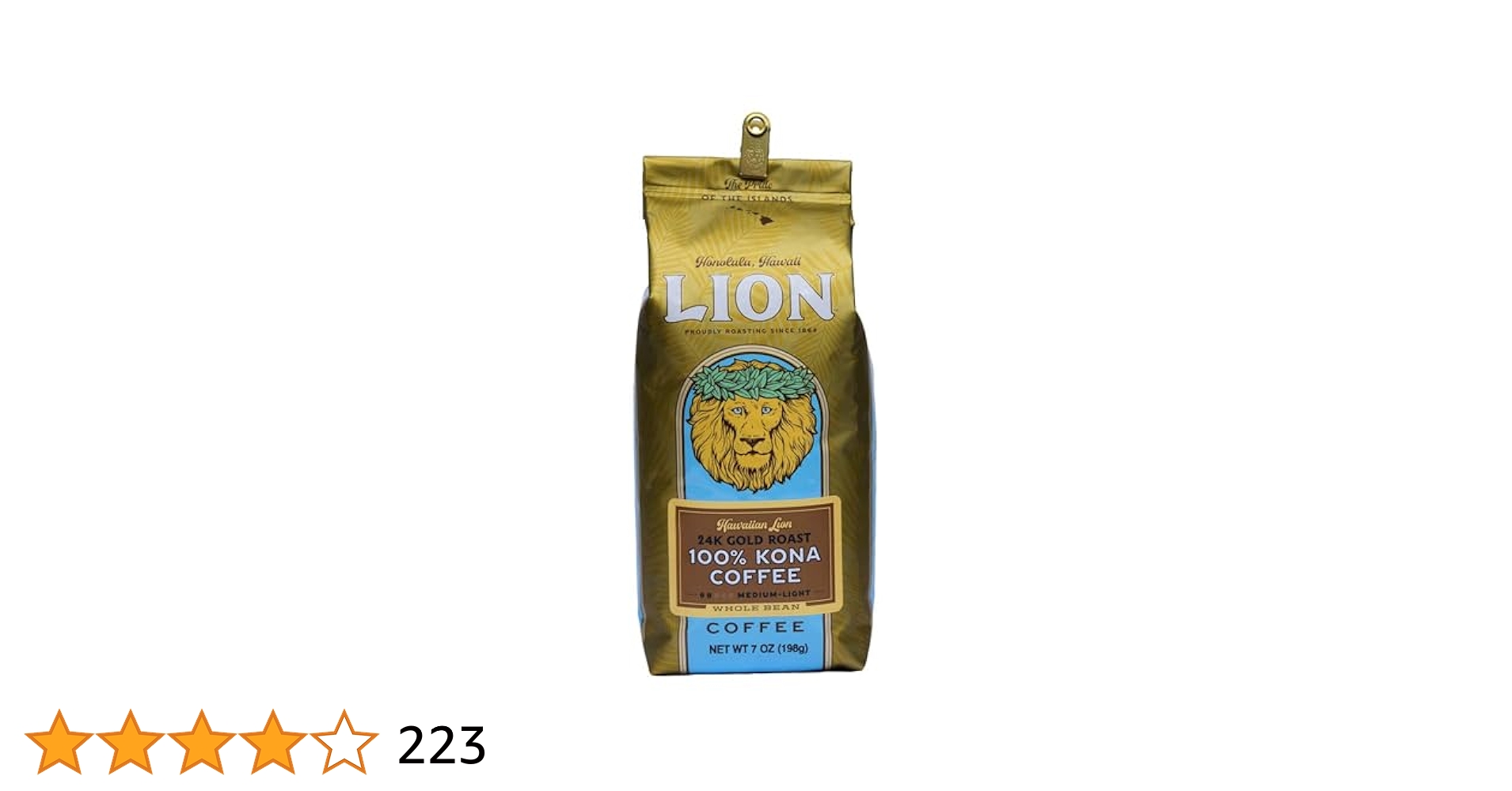 新品　LION Coffee Kona 100% 粉　2袋 新品 LION Coffee Kona 100% 粉 2袋