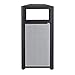 Safco Evos Steel Trash Can, 38 Gallons, Indoor and Outdoor Use, Commercial Garbage Can with Plastic Liner