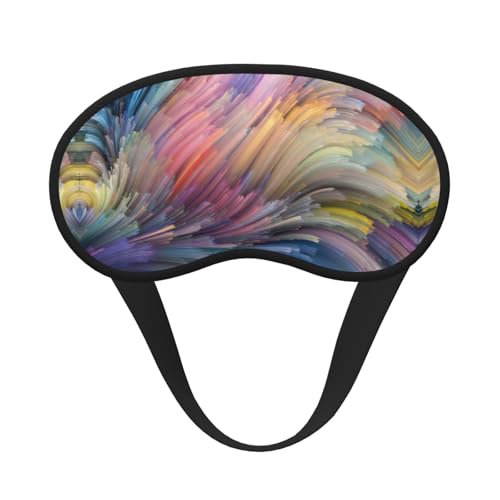 Dream Schlafmaske mit buntem Druck, 100 % Lichtblock, Augenmaske, Augenmasken mit verstellbarem Riemen