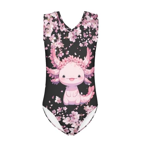 Image of Swimsuits for Girls 3-14 Sleeveless Bathing Suit for Kids Summer One Piece Swimming Suits