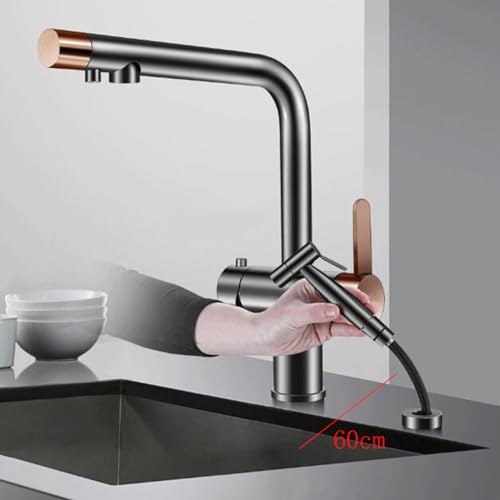 Robinet de cuisine mural pliable pour libérer l'espace du plan de travail